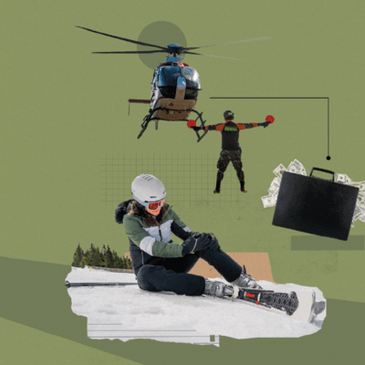 Collage of accidents abroad and assistance 