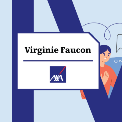 Illustration of two people talking online