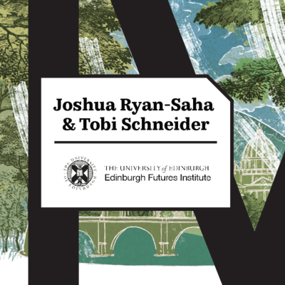 Future Institute illustration of a couple under an umbrella