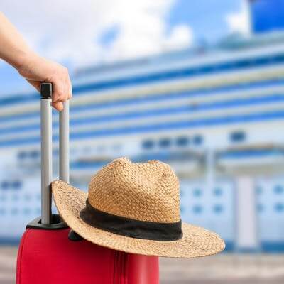 Woman ready for her dream cruise