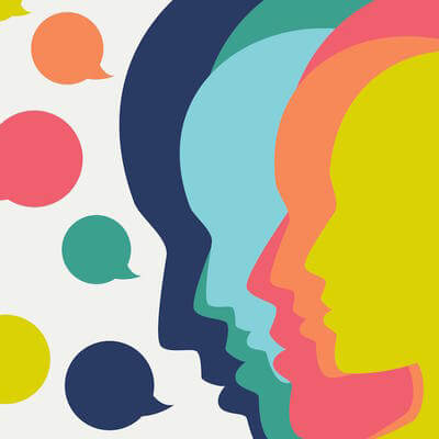 Dialogue speech bubbles