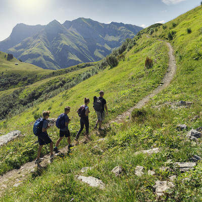 Hiking holiday with family