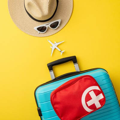 global travel safety concept image