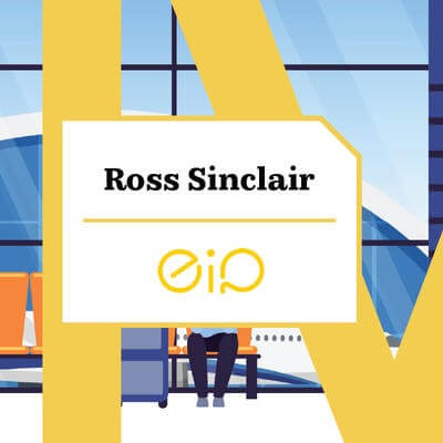 Illustration of people in the airport 