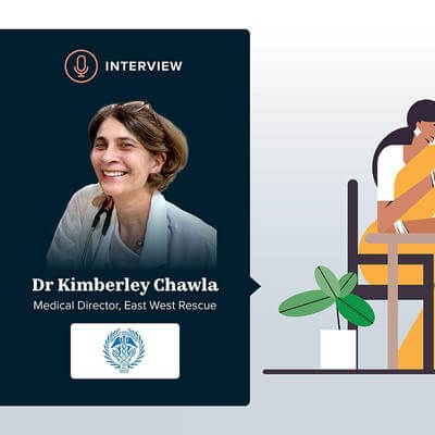 Illustration Indian doctor and patient in the hospital