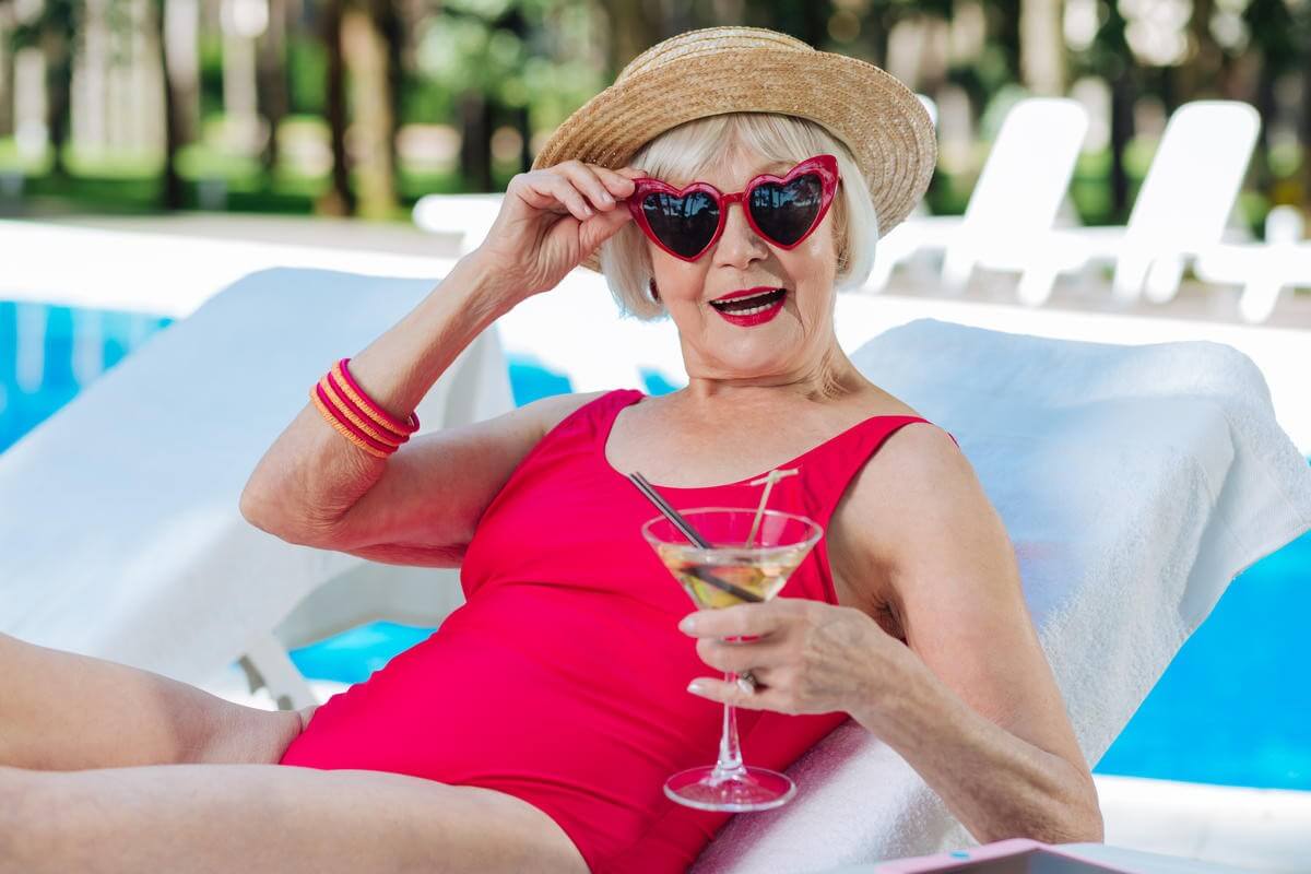Grandma on holiday