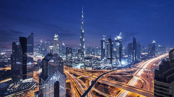 UAE nighttime