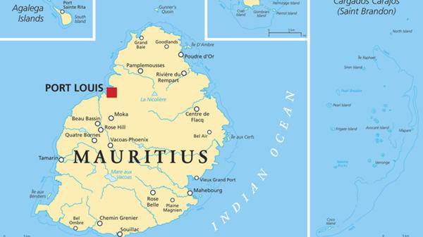 mauritius map