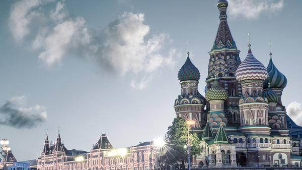 Saint Basil Cathedral on Red Square, Moscow, Russia