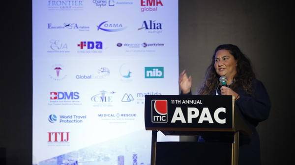 A speaker at ITIC Hong Kong