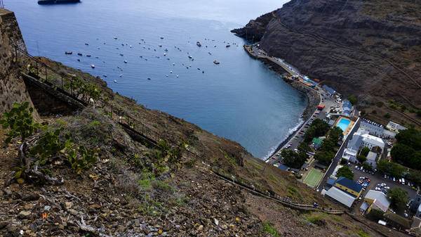 View down Jacobs Ladder St Helena