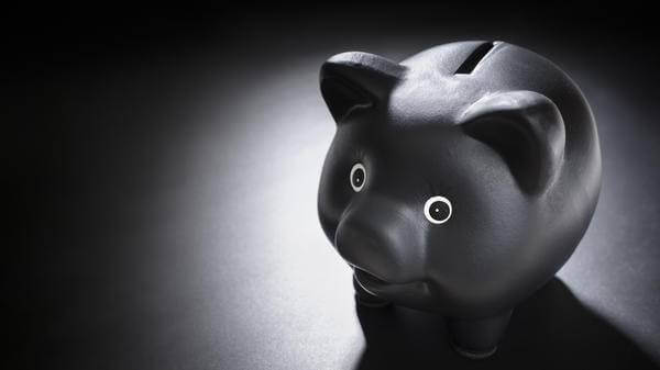The fraudster piggy bank is lighter than usual