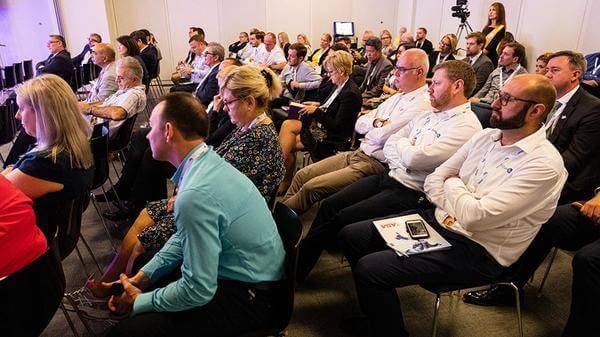 The audience enjoying the debate