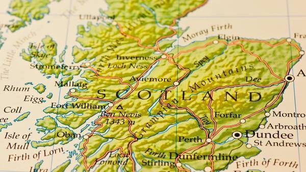 Map of Scotland
