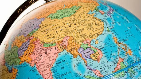 Map showing China
