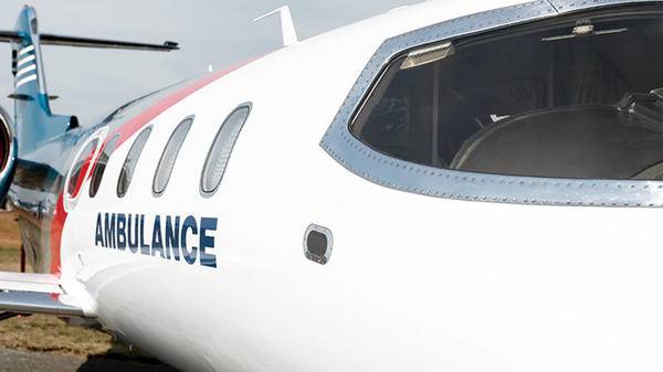 An air ambulance
