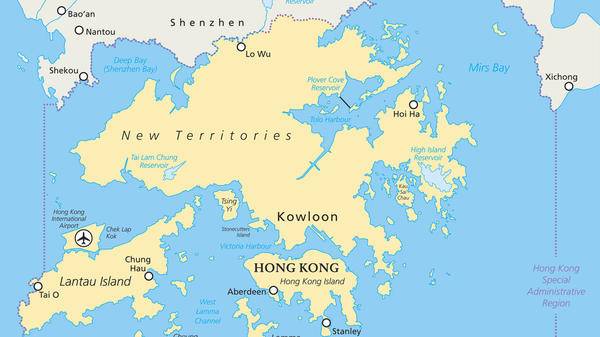 Hong Kong map