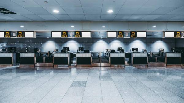 Empty airport
