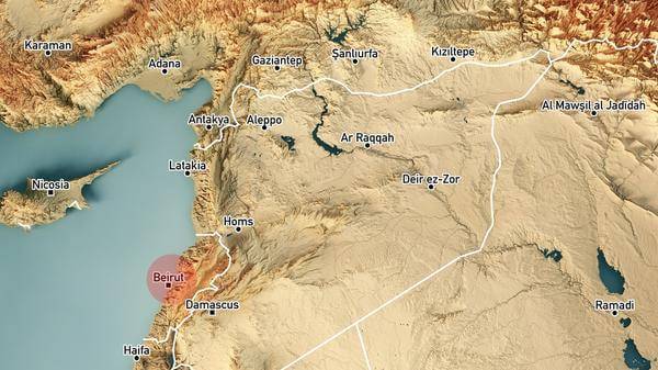 Beirut map view