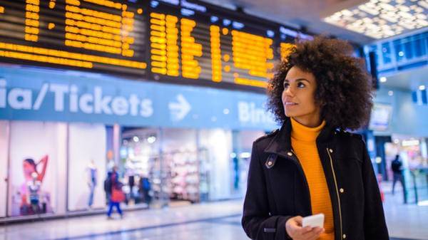 Woman at airport