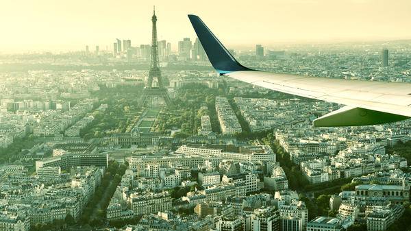 Flight over France
