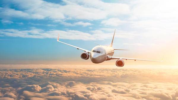 Plane in the sky