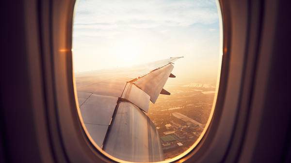 flight into Bangkok, Thailand