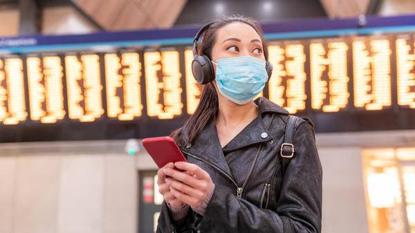 Woman at airport