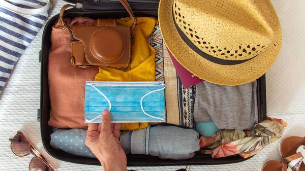 Packing suitcase
