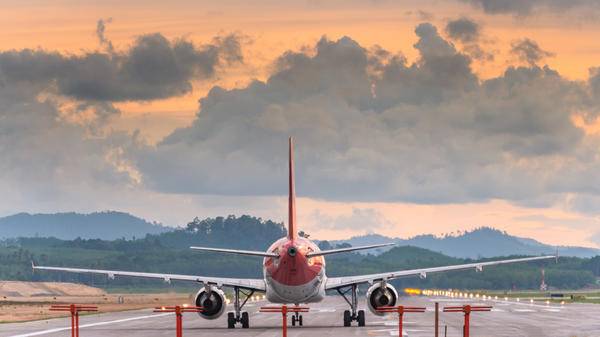 Plane taking off