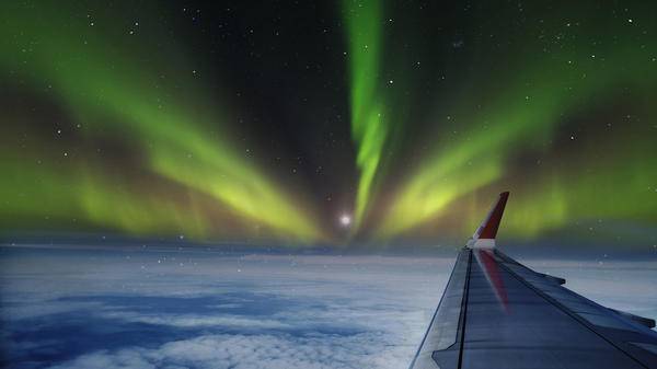Iceland view from plane
