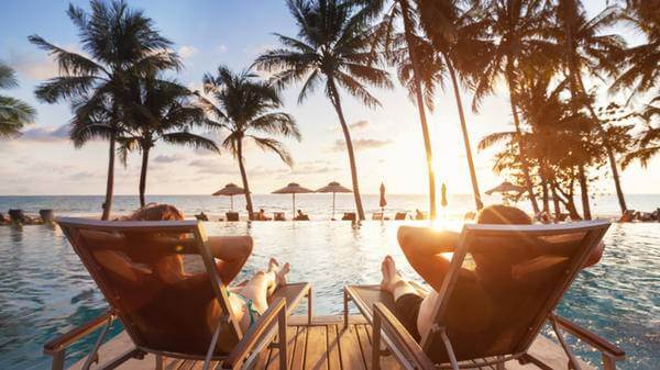 sun loungers in Thailand