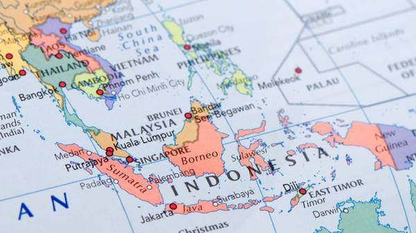 A map of Southeast Asia