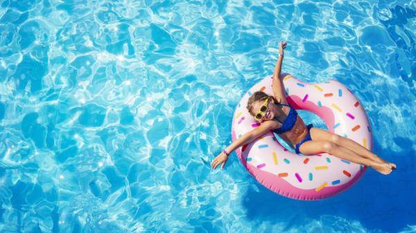 girl swimming