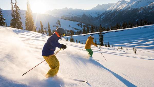 skiing