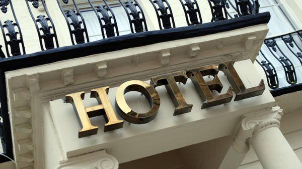 Hotel sign