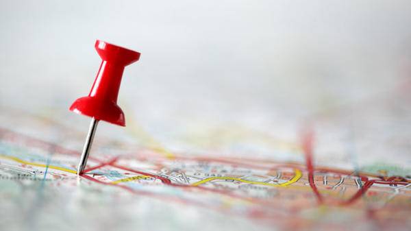 Pin in map