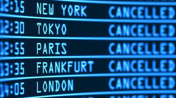 Flights cancelled