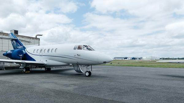 Plane in hanger