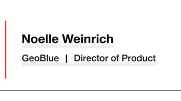 Noelle Weinrich - GeoBlue - Director of Product