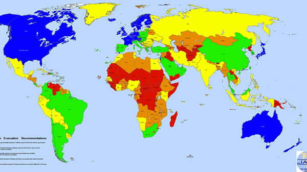 Globalmed Air Medical Services map 