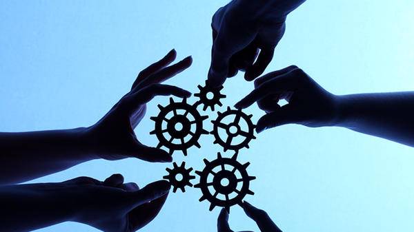 Hands and gears