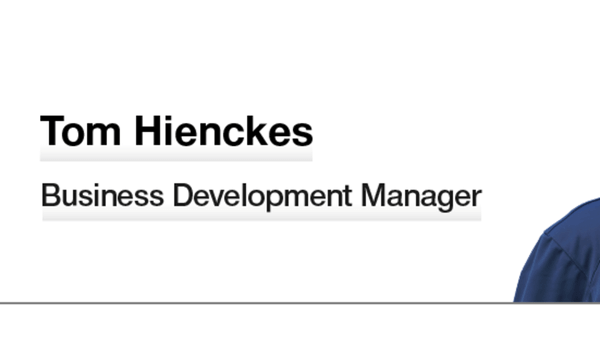 Tom Hienckes - Business Development Manager