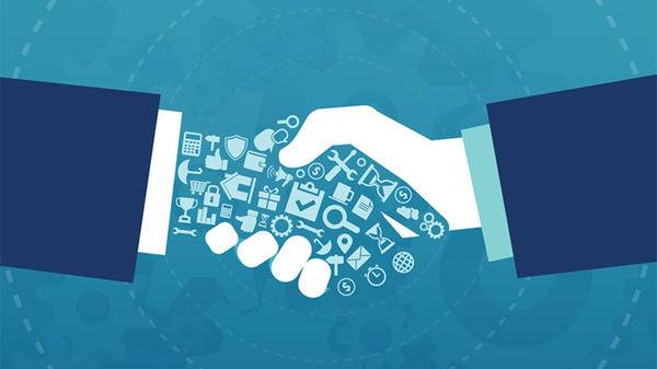 Shaking hands
