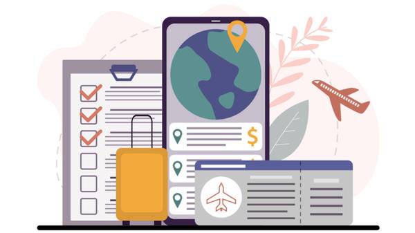 travel app illustration
