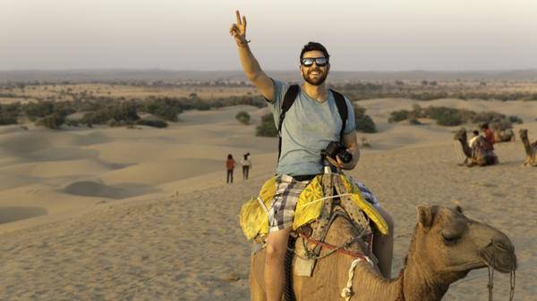 Indian traveller in middle east