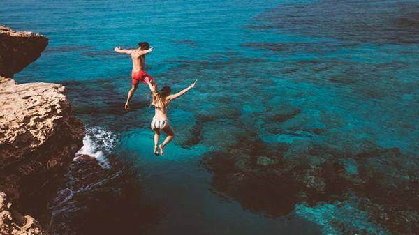 Cliff diving