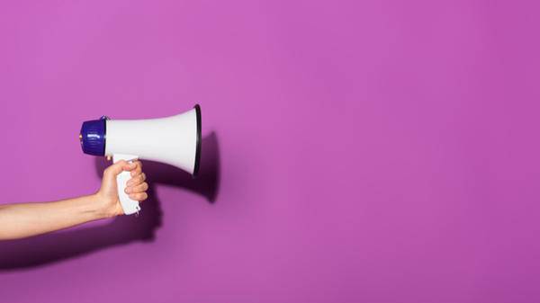 purple megaphone