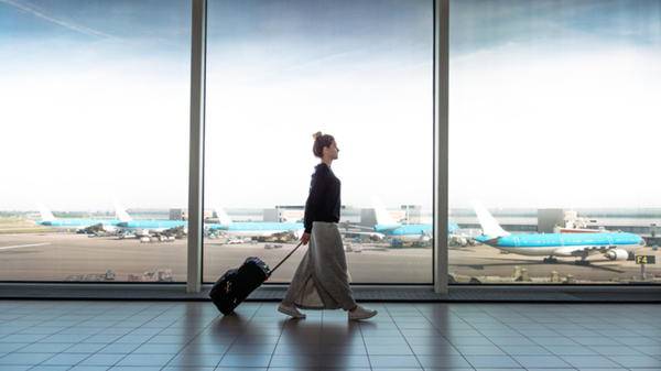 woman in airport