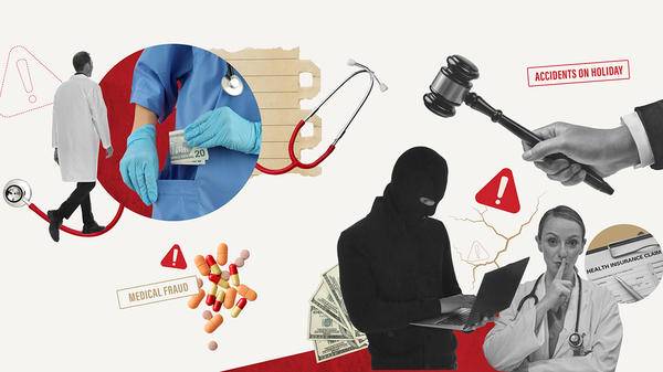 Fraud collage